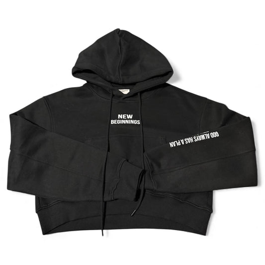 NB-00 NEW BEGINNINGS – Women’s Crop Hoodie (Premium Fit)