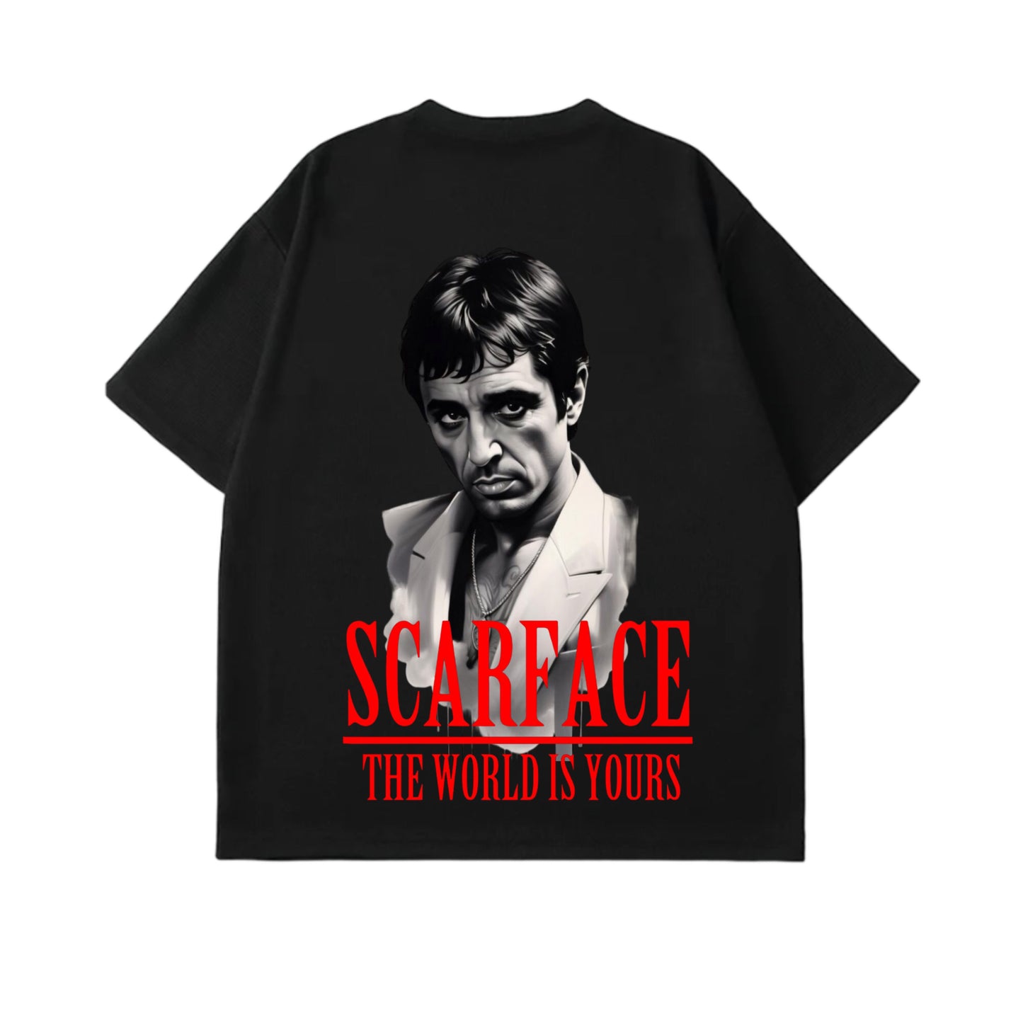 TONY MONTANA Oversized T- Shirt- Black